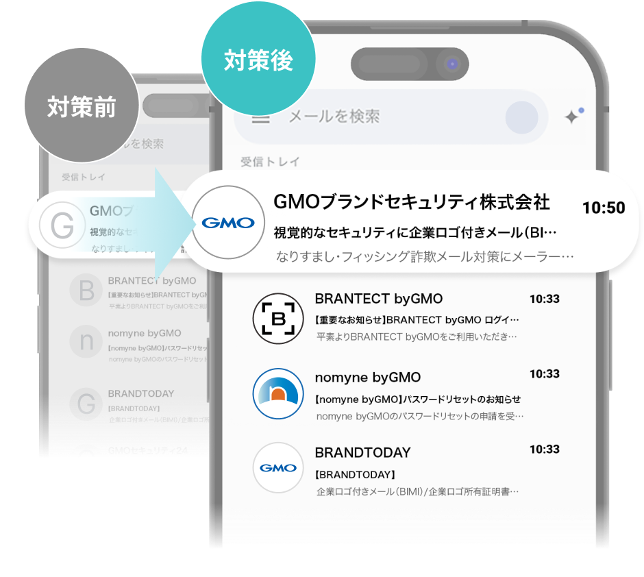 企業ロゴ付きメール（BIMI）/企業ロゴ所有証明書（VMC） イメージ画像